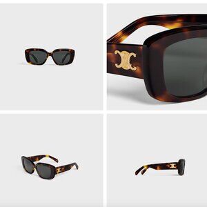 Celine Triomphe 04 sunglasses in Acetate DARK HAVANA